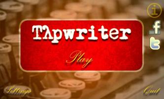 Tapwriter Affiche