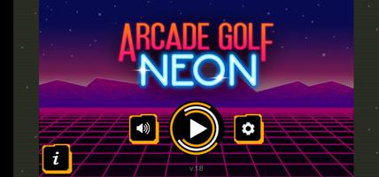 Arcade Golf: Neon Affiche