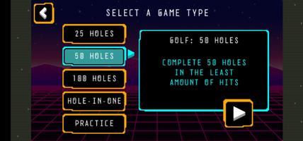 Arcade Golf: Neon capture d'écran 1