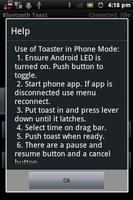 برنامه‌نما Bluetooth Toast عکس از صفحه