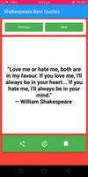 William Shakespeare Quotes Ekran Görüntüsü 3