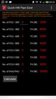 Quick HW Pipe Sizer - HVAC poster