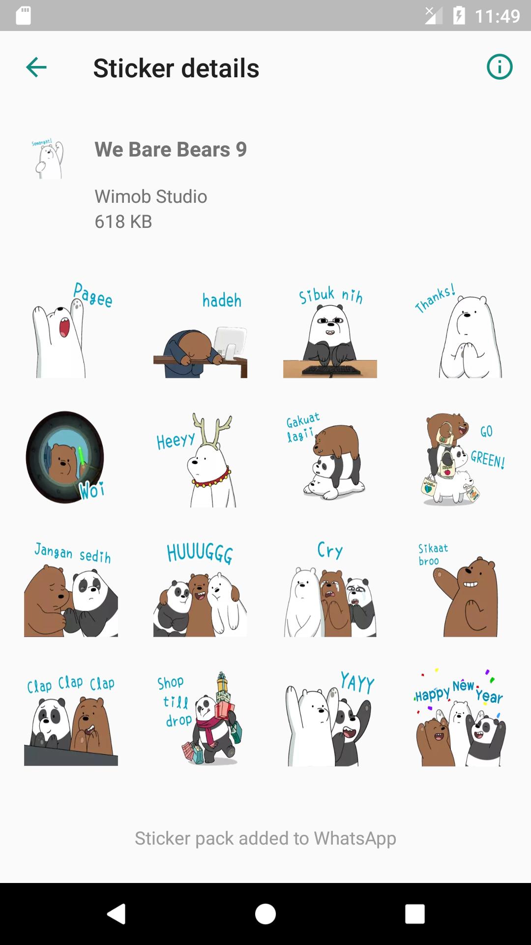 wallpapers We Bare Bears Stickers Whatsapp Apk we bare bears stickers for