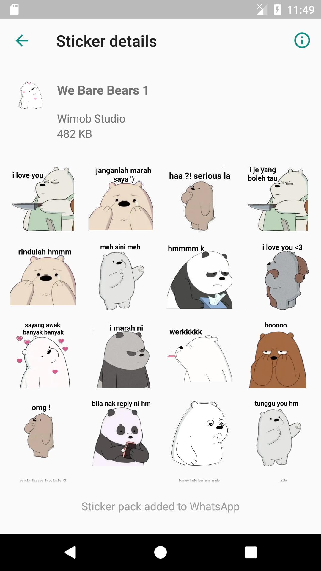 images We Bare Bears Stickers Whatsapp Apk we bare bears stickers for