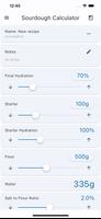 Sourdough Hydration Calculator постер