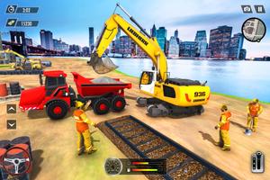 City Train Track Construction - Builder Games Cartaz