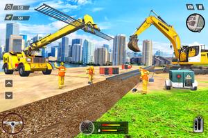 City Train Track Construction - Builder Games captura de pantalla 1