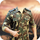 Men Army Suit Photo Editor -Army Suit Face changer icône