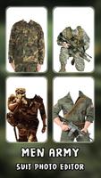Men Army Suit Photo Editor -Army Suit Face changer capture d'écran 2