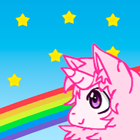 Pink Fluffy Unicorn Zeichen