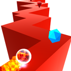 Lava ball ZigZag - Fire Ball Game ZigZag ikon