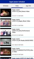 Super Junior Schedule capture d'écran 1