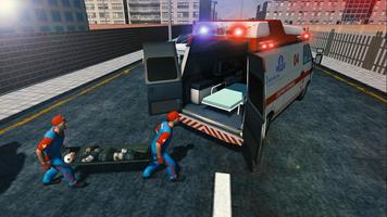 Ambulance Driver Simulator : Snow Rescue Emergency capture d'écran 2
