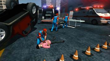 Ambulance Driver Simulator : Snow Rescue Emergency capture d'écran 3