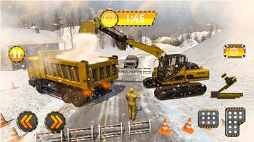 Snow Excavator Simulator Heavy Machine 18 Affiche