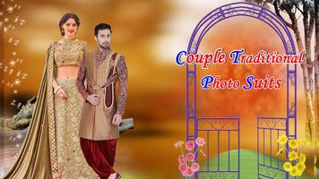 Couple Traditional Photo Suits Affiche