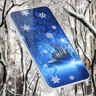 White Snow 3D Live Wallpaper أيقونة