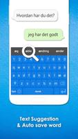 Danish Language Keyboard 截图 1