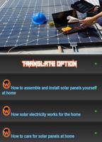 Faire de l'électricité solaire Affiche