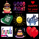 Happy Birthday Stickers Good Morning, Night ThankY APK