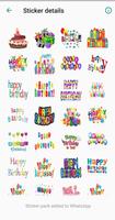 Happy Birthday Stickers Good Morning, Night ThankY ภาพหน้าจอ 2