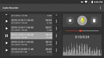 Audio Recorder capture d'écran 2