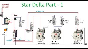 Wiring Diagram Star Delta الملصق