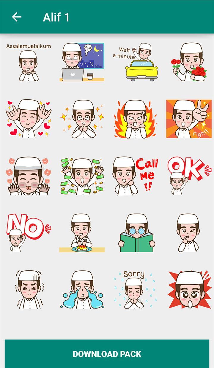 Sticker Boy Muslim Alif For Whatsapp For Android Apk Download