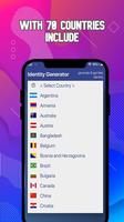 Identity Generator capture d'écran 1