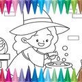 Witch Coloring Book