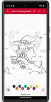Witch Coloring Book Affiche