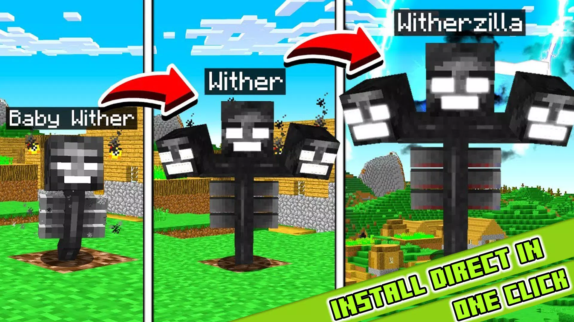Wither storm Minecraft Coloring Page for Kids - Free Minecraft