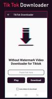 Video Downloader for Tiktok - No Watermark پوسٹر