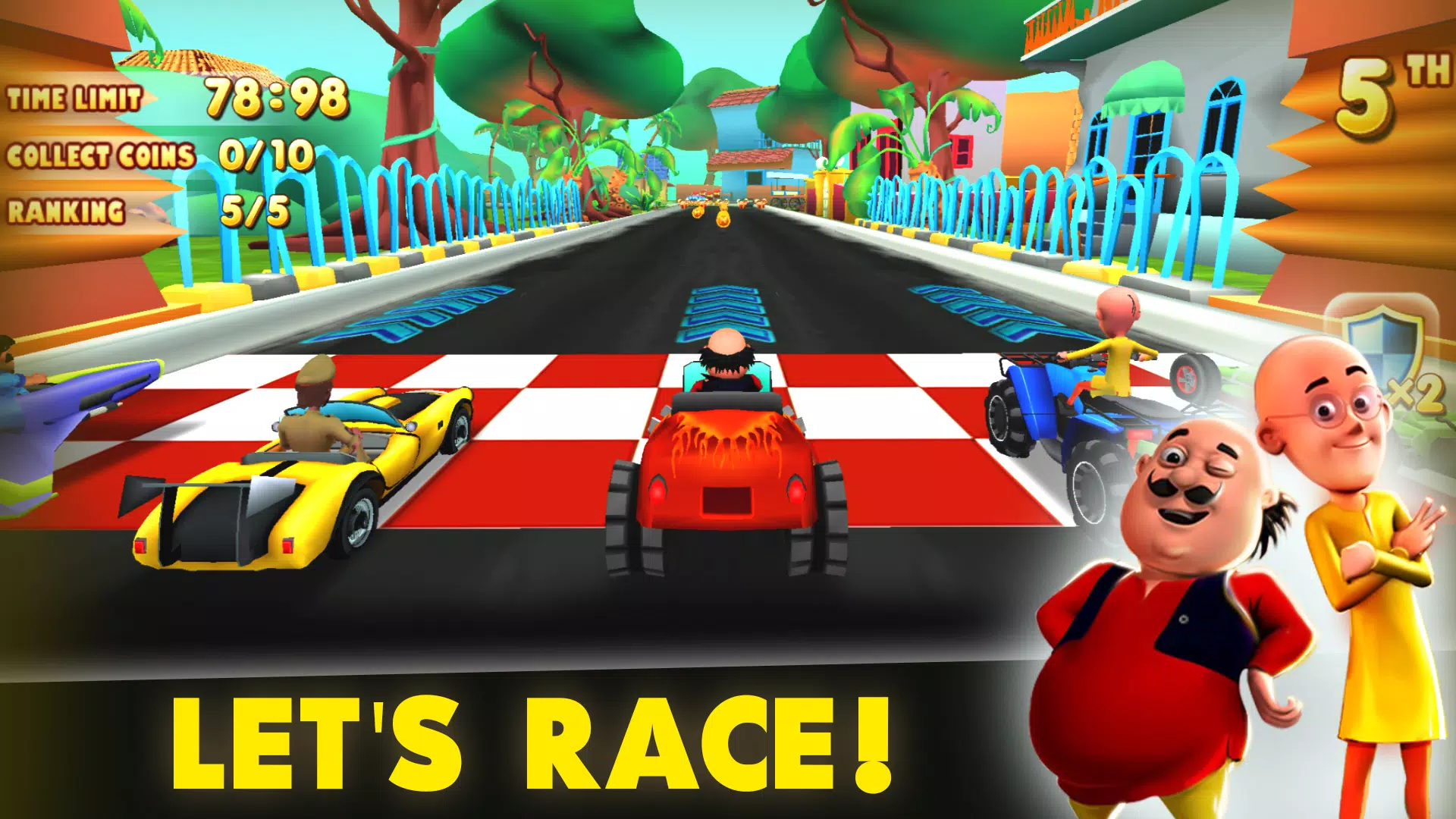 Tải xuống APK Motu Patlu Go Kart Racing - Transform Racing Game cho Android Tải xuống APK Motu Patlu Go Kart Racing - Transform Racing Game cho Android