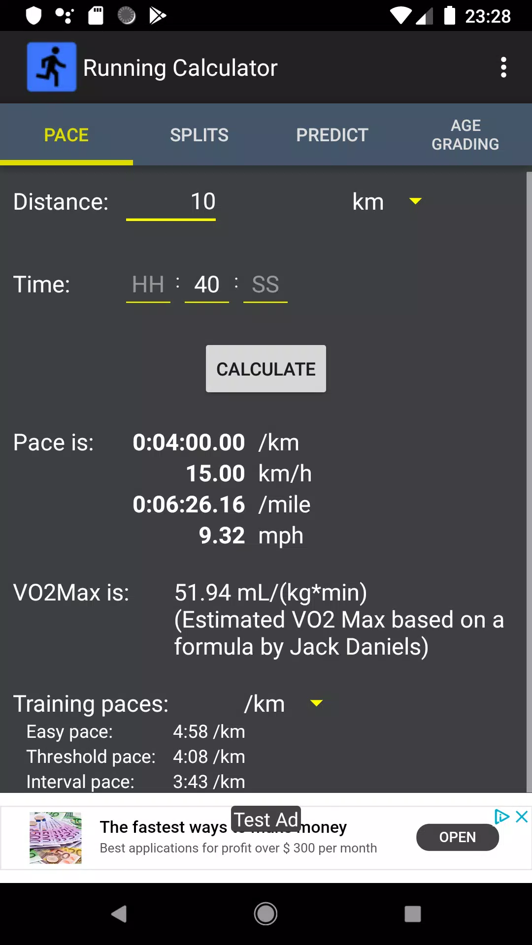 Running speed calculator APK for Android Download