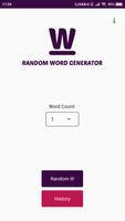 Random Word Generator Affiche