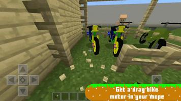 Drag Bike Racing Mod for MCPE poster