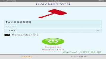 Hammer VPN اسکرین شاٹ 1