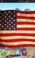American Flag Live Wallpaper 스크린샷 1