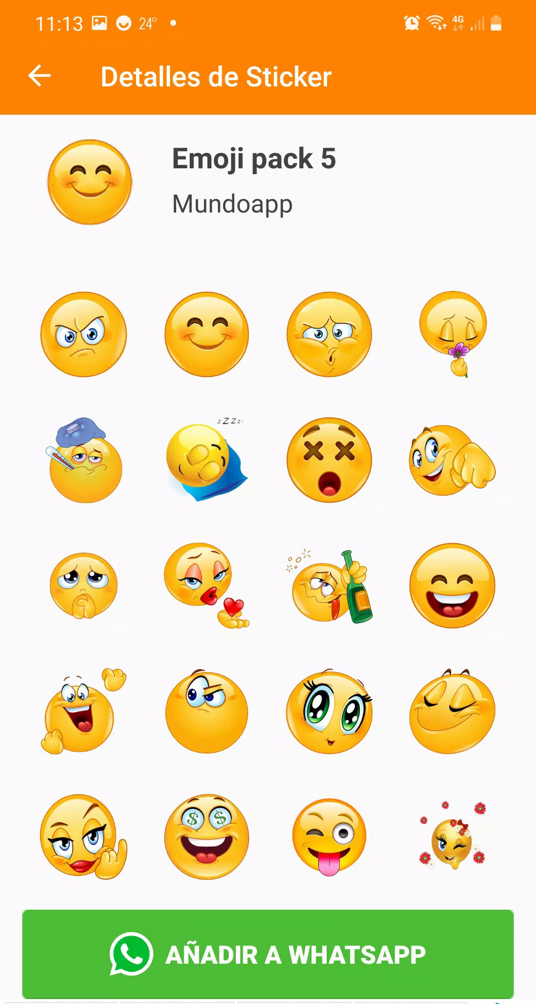 Descarga de APK de Emojis para whatsapp emoticones stickers para Android