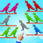Dino Color Puzzle Move Animals আইকন