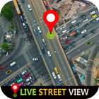 GPS live-stratenkaart en reisnavigatie-icoon