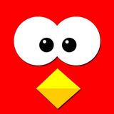 Square Bird Down أيقونة