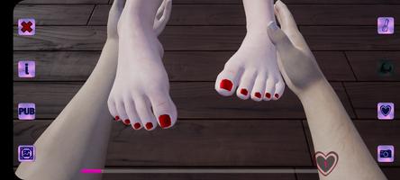 پوستر Girl feet
