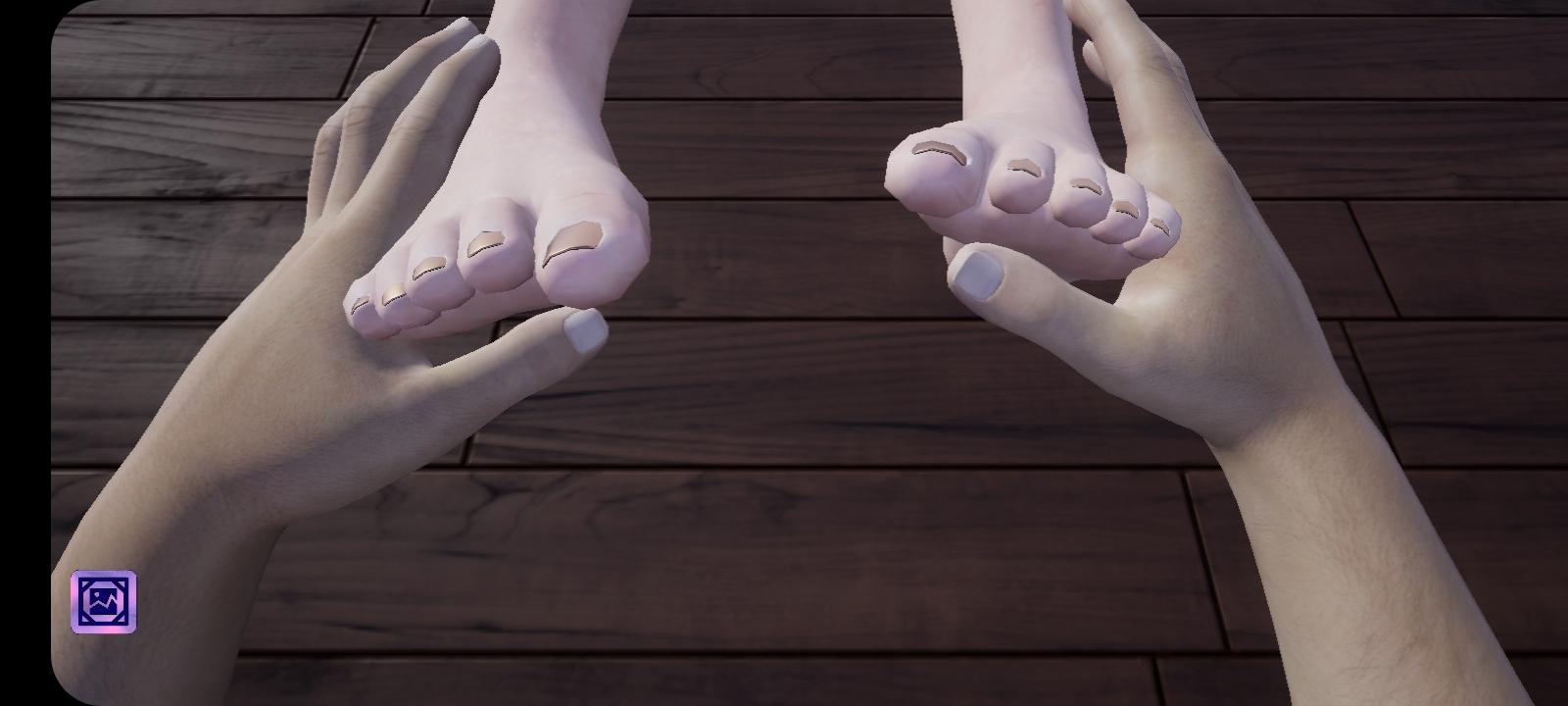 Girlfriends feet. Girlfriend feet игра. Angel foot скрины.