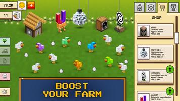 Noob's Chicken Farm Tycoon capture d'écran 1