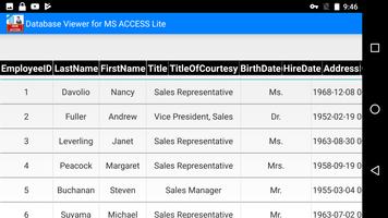 Database Viewer for MS Access  स्क्रीनशॉट 1