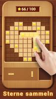 Holzblock-Puzzle: Jigsaw Spiel Plakat