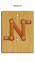 Wood Nuts & Bolts Puzzle Affiche