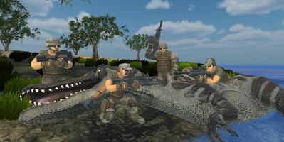Dinosaur Hunting game Affiche